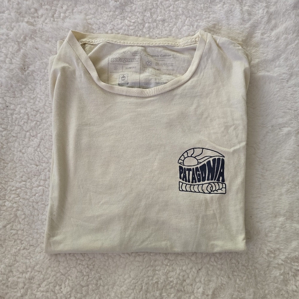Patagonia Yellow Graphic Organic Cotton Tee